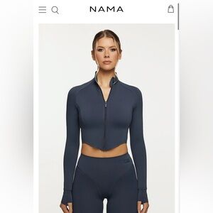 NAMA body butter contour jacket - Washed Navy - Small